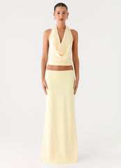 Ashi Cowl Top - Yellow