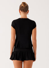 Landon Mini Skort - Black