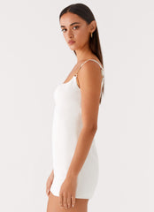 Aretha Mini Dress - White