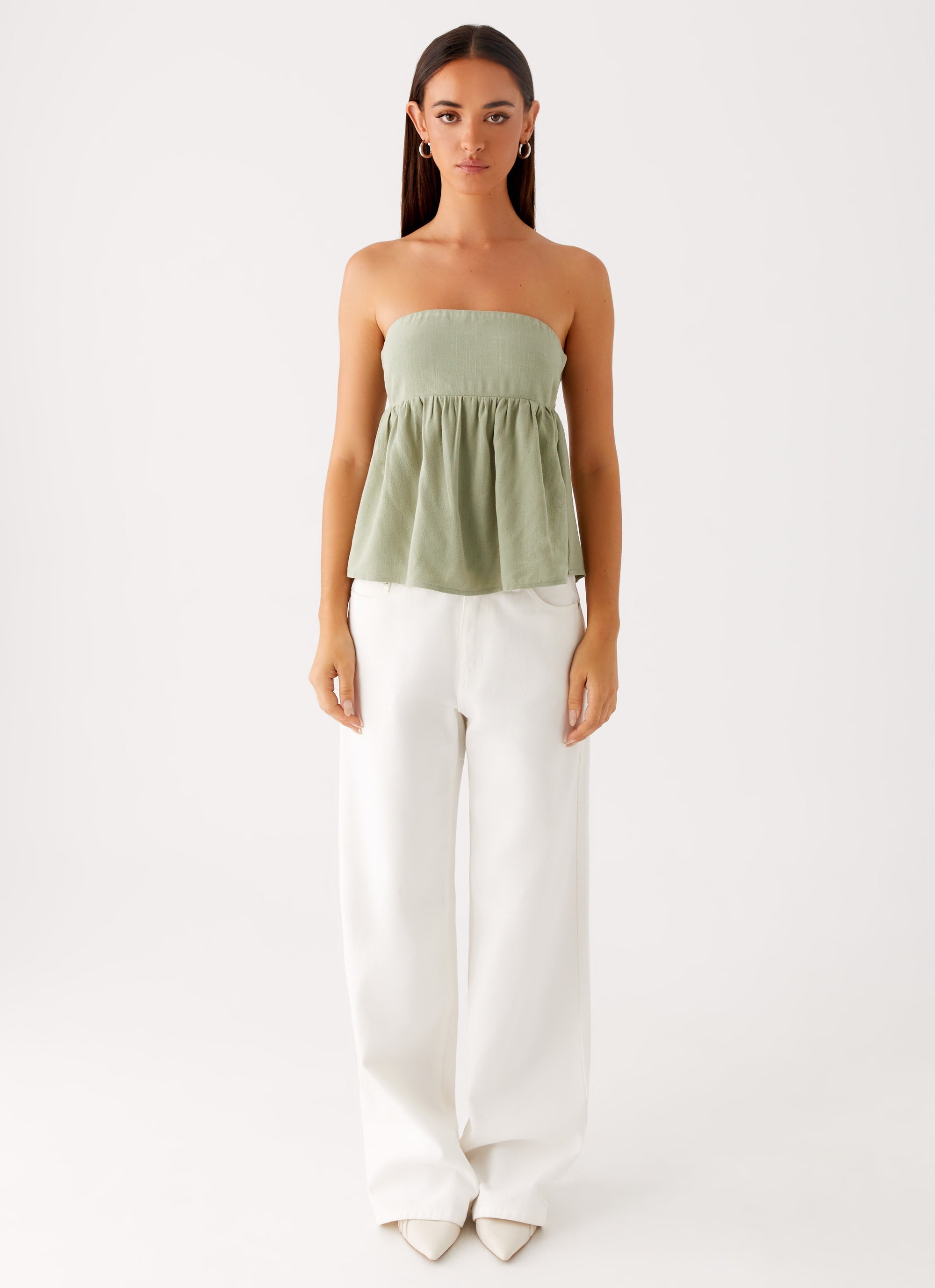Cassie Tube Top - Sage