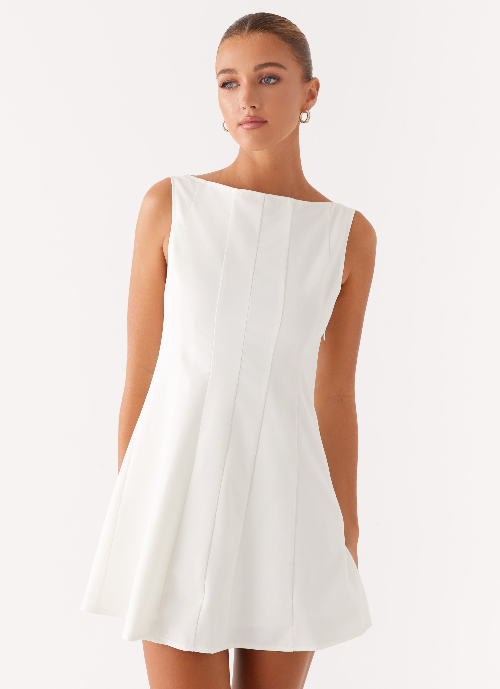 Emelie Mini Dress - White
