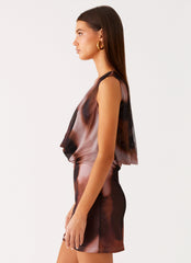 Larson Mini Dress - Black Gradient