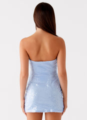 Martini Mini Dress - Blue