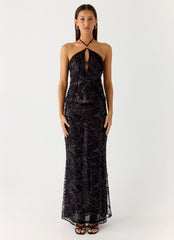 Moodlight Maxi Skirt - Black