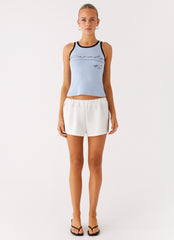 Perrie Track Shorts - Off White