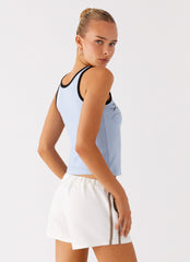 Perrie Track Shorts - Off White